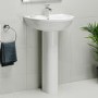 Grade A1 - Modern Pedestal Basin 550mm - Addison