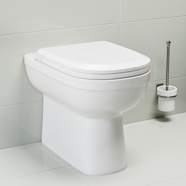 ONLY OPENED - Back to Wall Toilet with Soft Close Seat - Addison