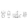 Grade A1 - Traditional Close Coupled Toilet with Soft Close Seat - Park Royal