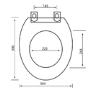 Traditional Close Coupled Toilet with Wooden Soft Close Seat & Chrome Fittings - Park Royal