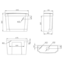 Grade A1 - Close Coupled Traditional Low Level Toilet with Wooden Soft Close Seat - Park Royal