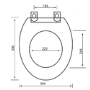 Grade A1 - Close Coupled Traditional Low Level Toilet with Wooden Soft Close Seat - Park Royal