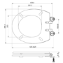 Traditional High Level Short Projection Toilet with Wooden Soft Close Seat - Park Royal