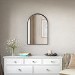 Arched Black Wall Mirror - 50 x 75mm - Empire