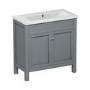 ONLY OPENED - Avebury 800mm Vanity Unit  & Basin - Matt Grey