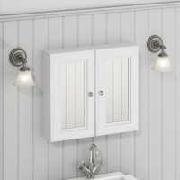 GRADE A1 - Westbury 667mm Mirror Cabinet - Matt White