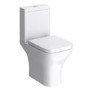 Grade A1 - Close Coupled Rimless Comfort Height Toilet with Soft Close Seat - Austin