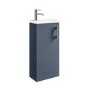 400mm Blue Freestanding Cloakroom Vanity Unit with Basin and Chrome Handle - Ashford