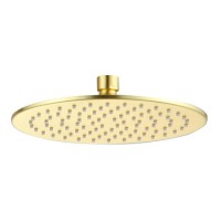 GRADE A1 - Arissa Brushed Brass Round Shower Head 250mm