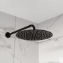 Black 1 Outlet Wall Mounted Thermostatic Mixer Shower Set - Arissa