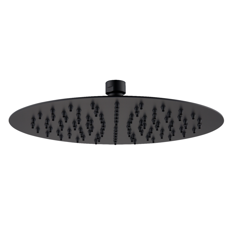 Black 1 Outlet Ceiling Mounted Thermostatic Mixer Shower Set - Arissa