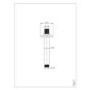 Black 1 Outlet Ceiling Mounted Thermostatic Mixer Shower Set - Arissa
