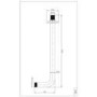 GRADE A1 - Arissa Matt Black 300mm Round Wall Arm