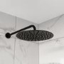 Black 2 Outlet Wall Mounted Thermostatic Mixer Shower Set with Hand Shower - Arissa
