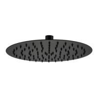 GRADE A1 - Arissa Matt Black 250mm Slim Round Shower Head