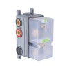Black Single Outlet Ceiling Mounted Thermostatic Mixer Shower - Arissa
