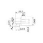 Black 2 Outlet Ceiling Mounted Thermostatic Mixer Shower Set with Hand Shower - Arissa