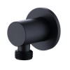Black Dual Outlet Ceiling Mounted Thermostatic Mixer Shower with Hand Shower - Arissa