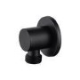 Black 2 Outlet Ceiling Mounted Thermostatic Mixer Shower Set with Hand Shower - Arissa