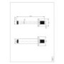 Grade A1 - Black Dual Outlet Wall Mounted Thermostatic Mixer Shower with Hand Shower - Zana