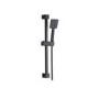 Grade A1 - Black Dual Outlet Wall Mounted Thermostatic Mixer Shower with Hand Shower - Zana