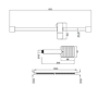 Grade A1 - Black Dual Outlet Wall Mounted Thermostatic Mixer Shower with Hand Shower - Zana