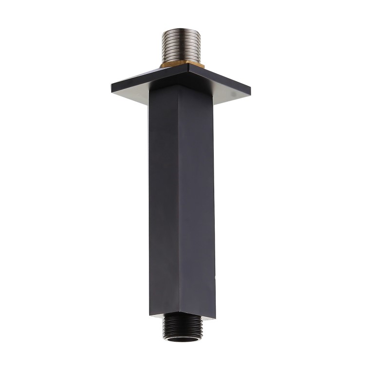 Grade A1 - Black Dual Outlet Wall Mounted Thermostatic Mixer Shower with Hand Shower - Zana
