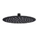 Black 250mm Round Rainfall Shower Head - Arissa