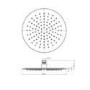 Black 250mm Slim Round Shower Head and Wall Arm - Arissa