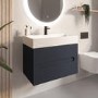 800mm Anthracite Wall Hung Vanity Unit with Basin - Morella