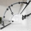 Grade A1 - Black 800mm Frameless Quadrant Shower Enclosure - Aquila 