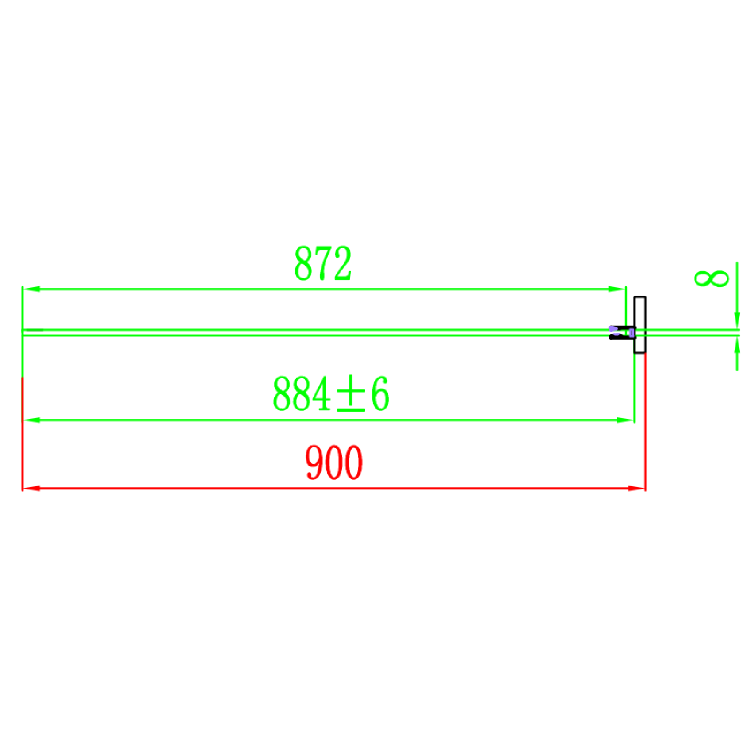 Grade A1 - Chrome 8mm Glass Frameless Rectangular Sliding Shower Enclosure 1200x900mm - Aquila