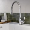 GRADE A1 - Box Opened Traditional Single Lever Pull Out Chrome Kitchen Mixer Tap