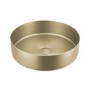 Stainless Steel Brass Round Countertop Basin with Wall Mounted Mixer Tap - Zorah 