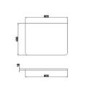 600mm White Wall Hung Countertop Vanity Unit with Basin - Pendle