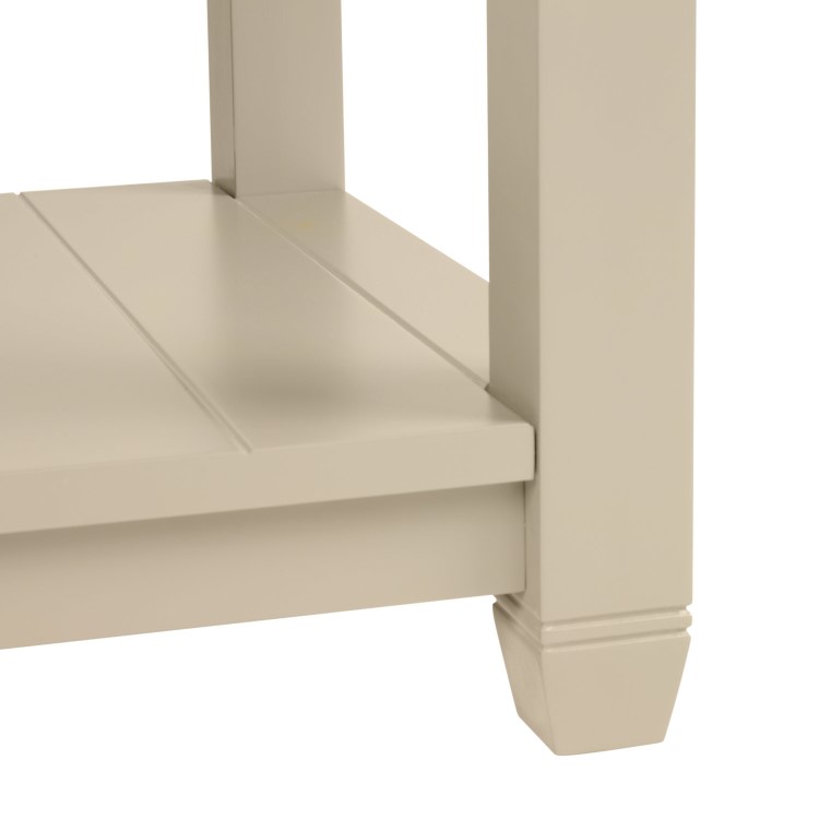 Grade A1 - 650mm Beige Freestanding Vanity Unit with Wood Effect Top and Chrome Handles - Kentmere