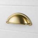 BUN/BeBa_27482/86187 4 Brushed Brass Cup Handles - Kentmere