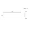 GRADE A1 - Acrylic Front Bath Panel Bath with Plinth - 1700 x 510mm