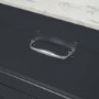 Grade A1 - 800mm Anthracite Freestanding Marble Top Vanity Unit with Basin - Ashbourne