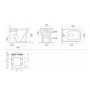 Grade A1 - Ashford Back to Wall Toilet and Soft Close Seat