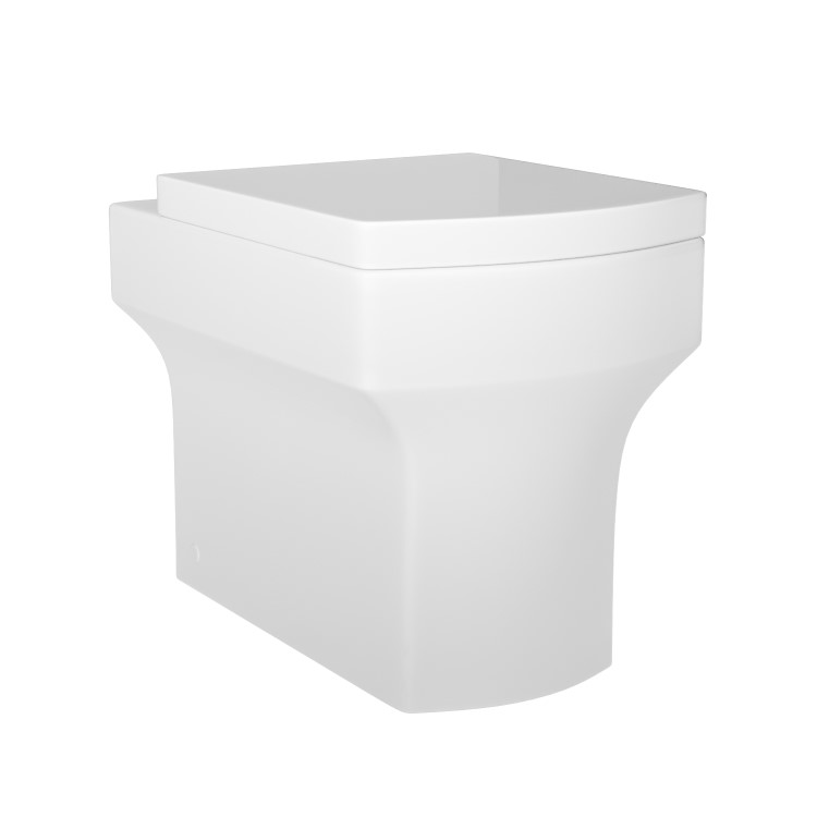 Grade A1 - Ashford Back to Wall Toilet and Soft Close Seat