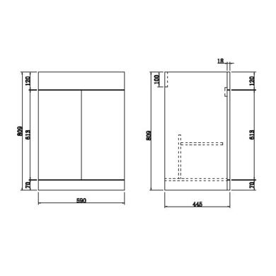 Grade A1 - 1100mm Blue Toilet and Sink Unit Right Hand with Round Toilet and Chrome Fittings - Ashford Bundle