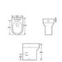 Grade A1 - 1100mm Blue Toilet and Sink Unit Right Hand with Round Toilet and Chrome Fittings - Ashford Bundle