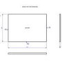 600mm Black Freestanding Countertop Vanity Unit with Basin - Roxbi