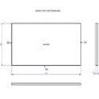 800mm Black Wall Hung Countertop Vanity Unit with Basin - Roxbi