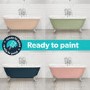 Grade A1 - Paintable Freestanding Double Ended Roll Top Bath with Chrome Feet 1515 x 740mm - Park Royal