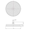 230mm Chrome Traditional Shower Head with Ceiling Arm