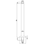 230mm Chrome Traditional Shower Head with Ceiling Arm