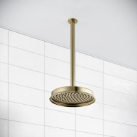 Grade A1 - Brass Shower Head with Ceiling Arm - Camden
