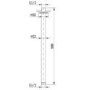 Grade A1 - Chrome Concealed Shower Mixer with Dual Control & Round Ceiling Mounted Head - Camden